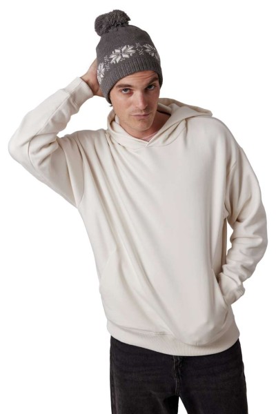 FAIR ISLE KNIT BEANIE Szürke 