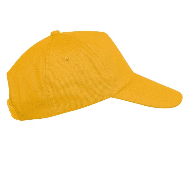 FIRST KIDS - KIDS' 5 PANEL CAP Sárga 