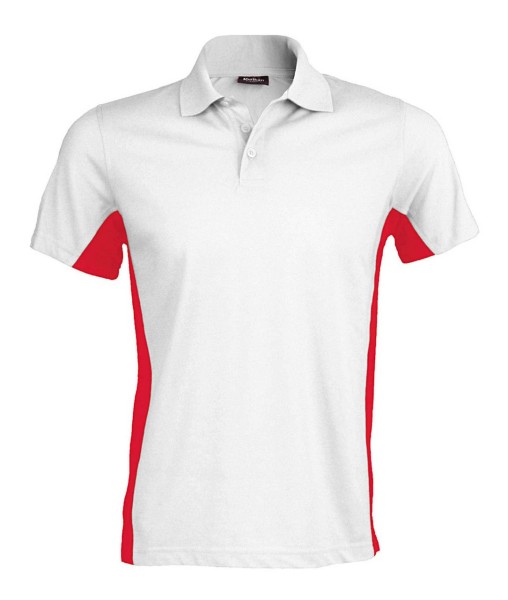 FLAG - SHORT-SLEEVED TWO-TONE POLO SHIRT Fehér 