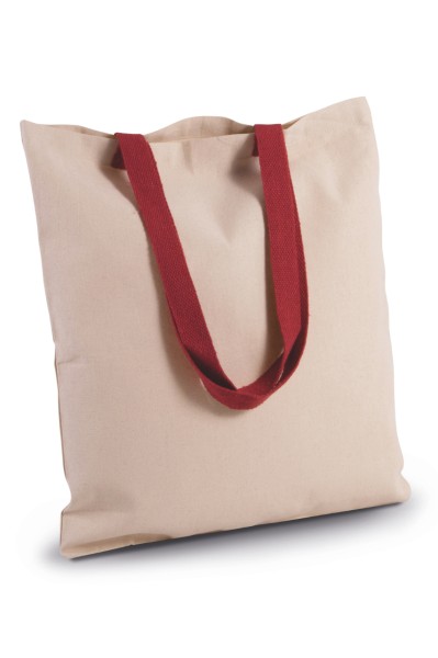 FLAT CANVAS SHOPPER WITH CONTRAST HANDLE Barna 