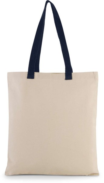 FLAT CANVAS SHOPPER WITH CONTRAST HANDLE Barna 