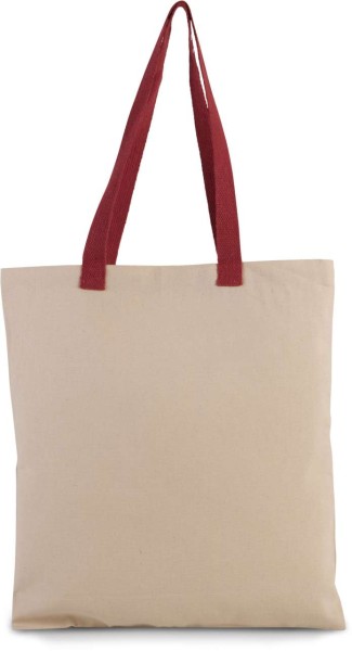 FLAT CANVAS SHOPPER WITH CONTRAST HANDLE Barna 