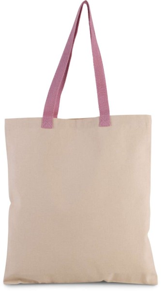 FLAT CANVAS SHOPPER WITH CONTRAST HANDLE Barna 