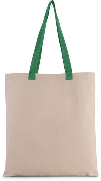 FLAT CANVAS SHOPPER WITH CONTRAST HANDLE Barna 