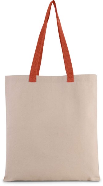 FLAT CANVAS SHOPPER WITH CONTRAST HANDLE Barna 