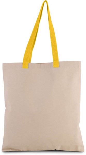 FLAT CANVAS SHOPPER WITH CONTRAST HANDLE Barna 