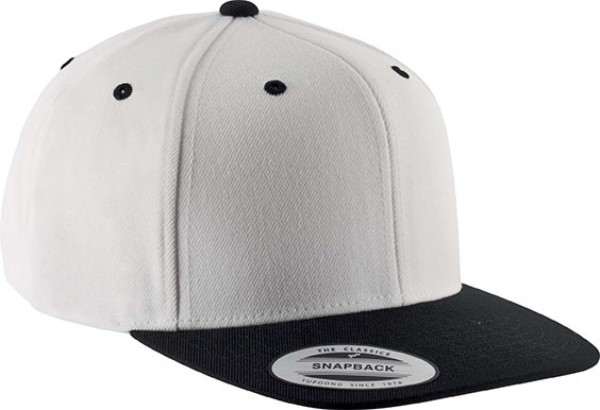 FLAT PEAK CAP - 6 PANELS Fehér 
