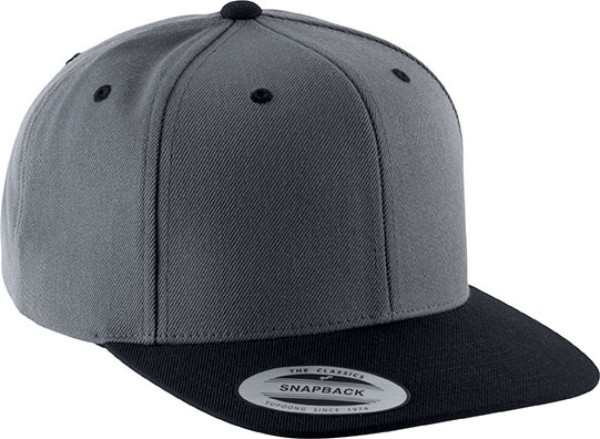 FLAT PEAK CAP - 6 PANELS Szürke 