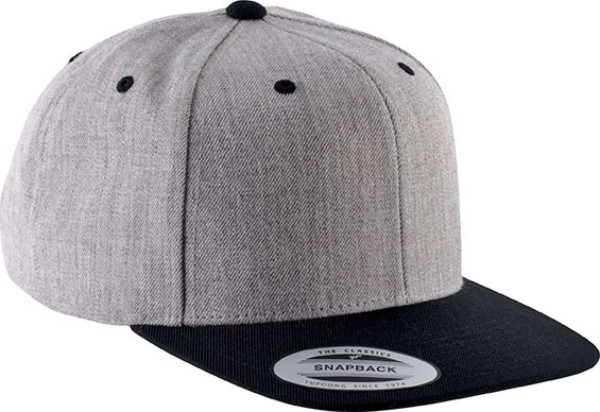 FLAT PEAK CAP - 6 PANELS Szürke 