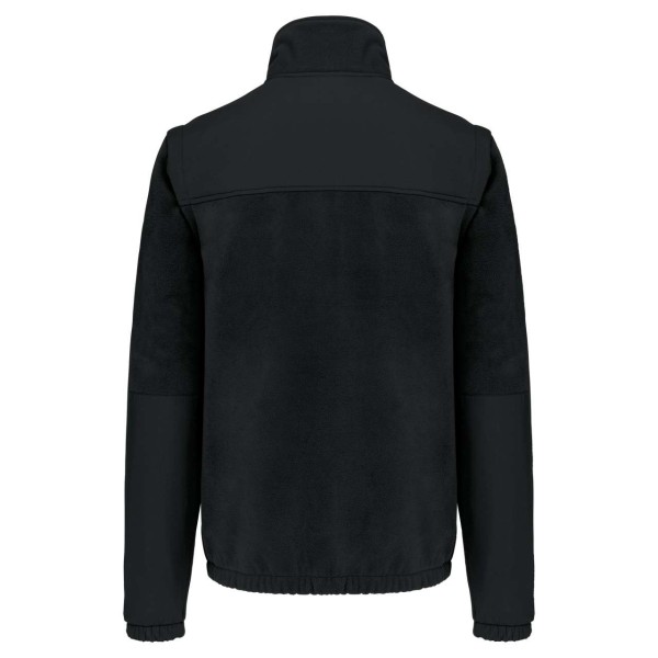 FLEECE JACKET WITH REMOVABLE SLEEVES Fekete 