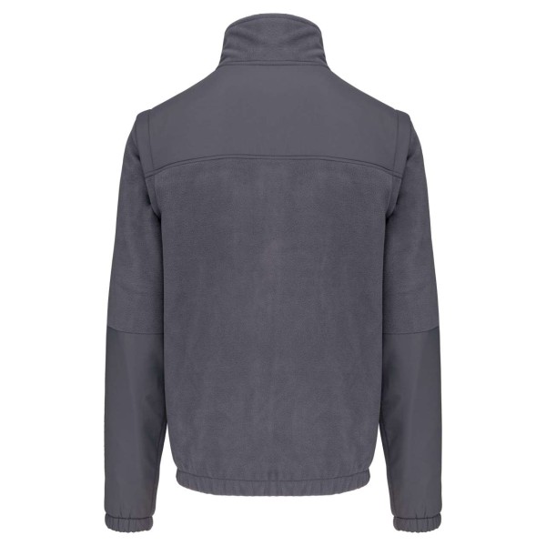 FLEECE JACKET WITH REMOVABLE SLEEVES Szürke 