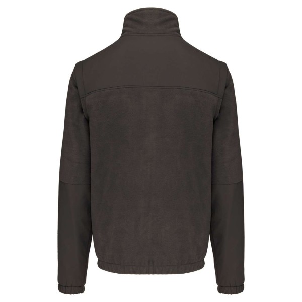 FLEECE JACKET WITH REMOVABLE SLEEVES Szürke 