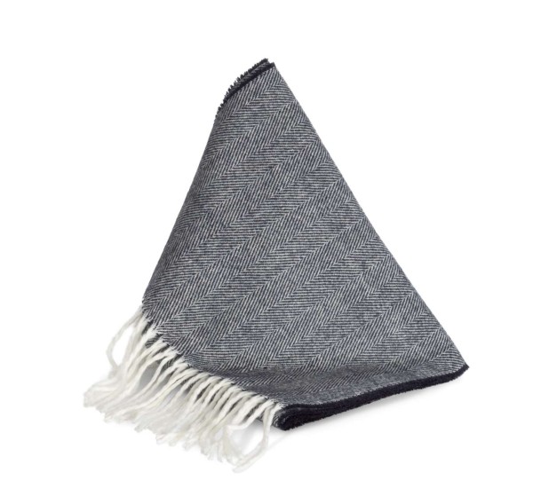 FRINGED SCARF Kék 