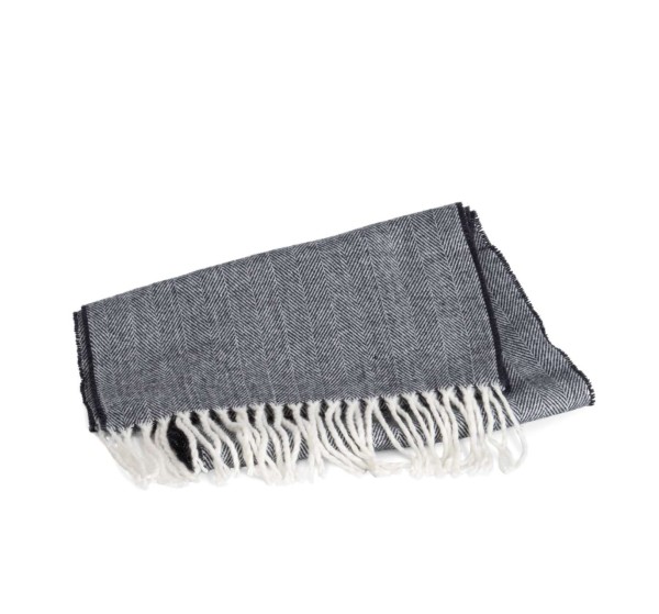 FRINGED SCARF Kék 