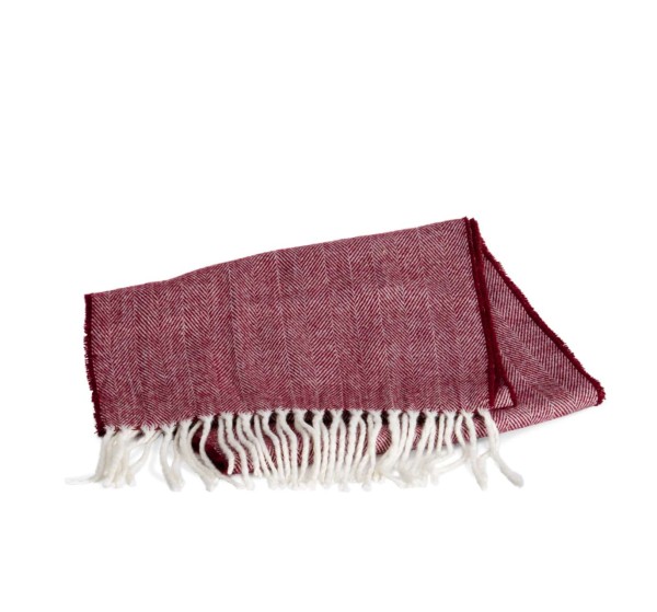 FRINGED SCARF Piros 