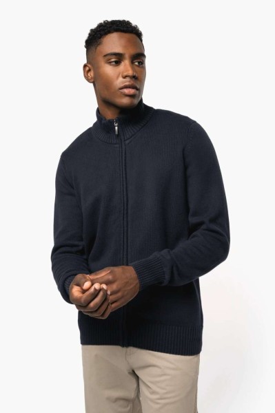 FULL ZIP CARDIGAN Kék 