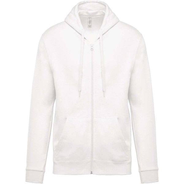FULL ZIP HOODED SWEATSHIRT Fehér 