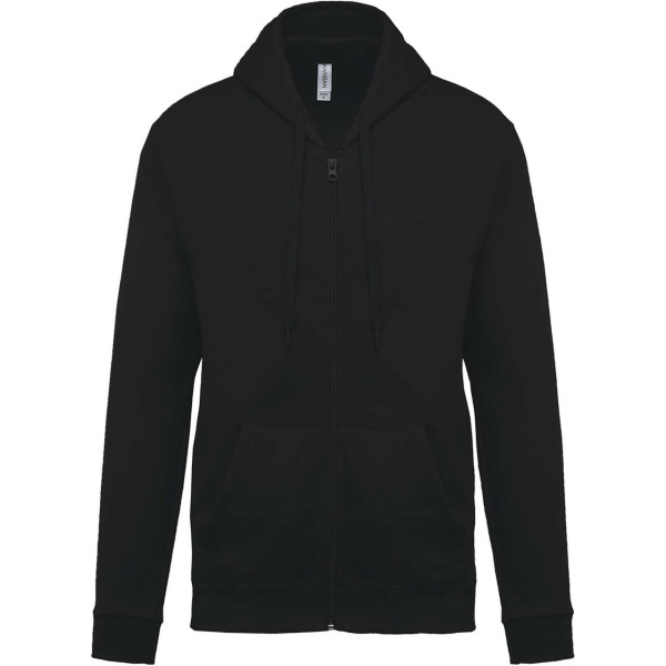 FULL ZIP HOODED SWEATSHIRT Fekete 