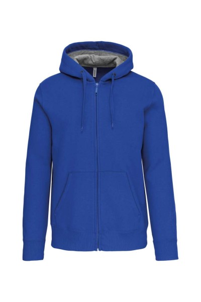 FULL ZIP HOODED SWEATSHIRT Kék 