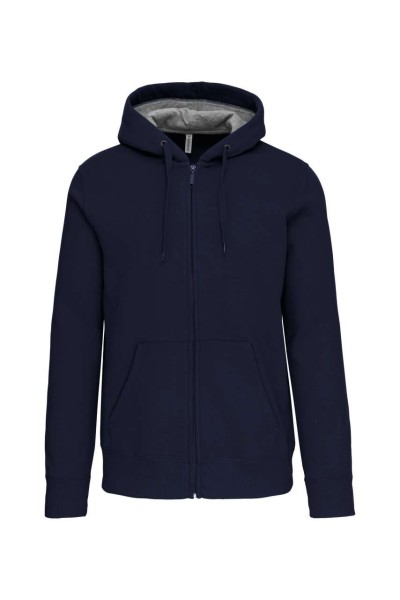 FULL ZIP HOODED SWEATSHIRT Kék 