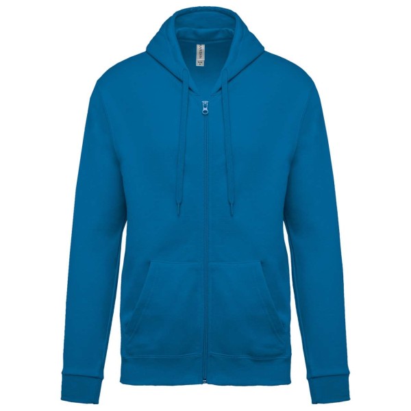 FULL ZIP HOODED SWEATSHIRT Kék 