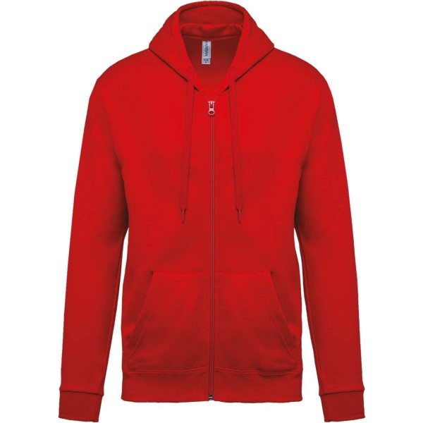 FULL ZIP HOODED SWEATSHIRT Piros 