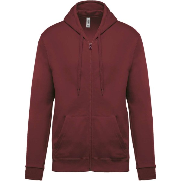 FULL ZIP HOODED SWEATSHIRT Piros 