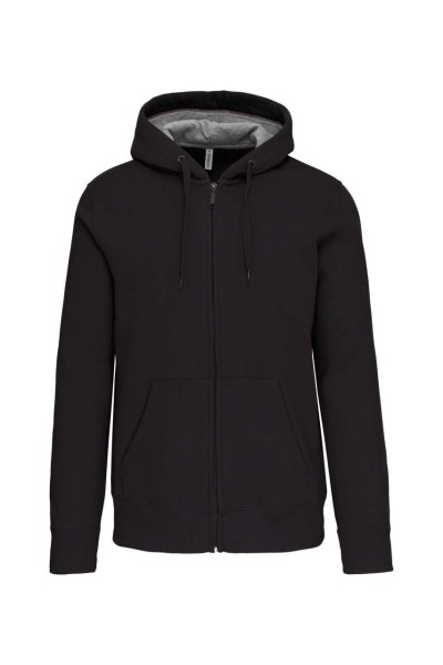 FULL ZIP HOODED SWEATSHIRT Szürke 