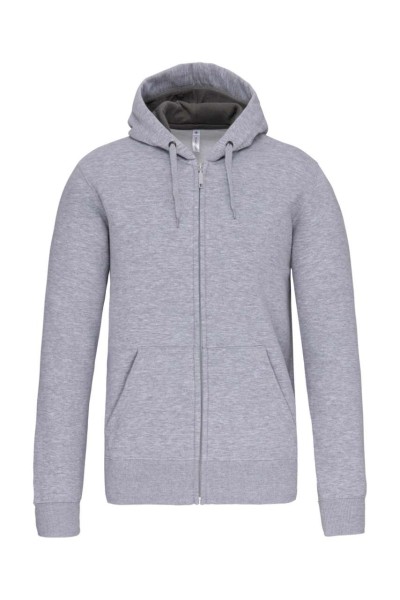 FULL ZIP HOODED SWEATSHIRT Szürke 