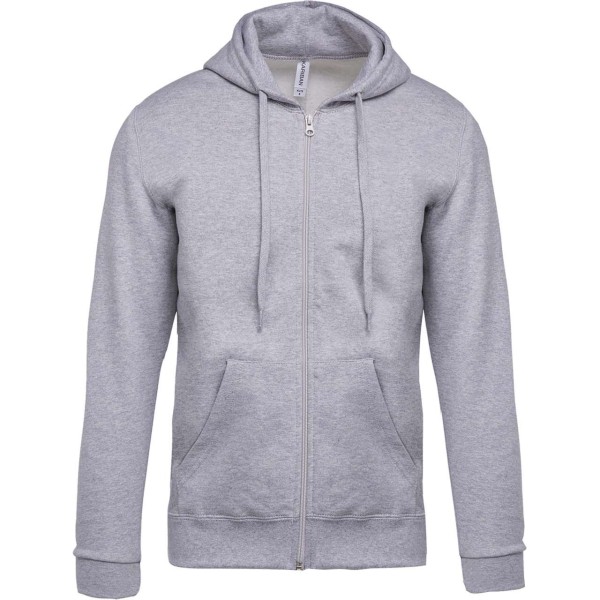 FULL ZIP HOODED SWEATSHIRT Szürke 