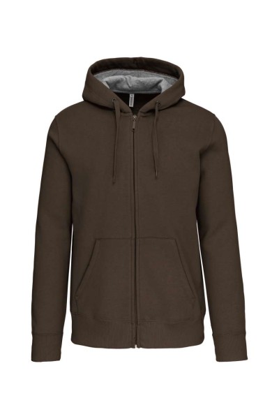 FULL ZIP HOODED SWEATSHIRT Zöld 