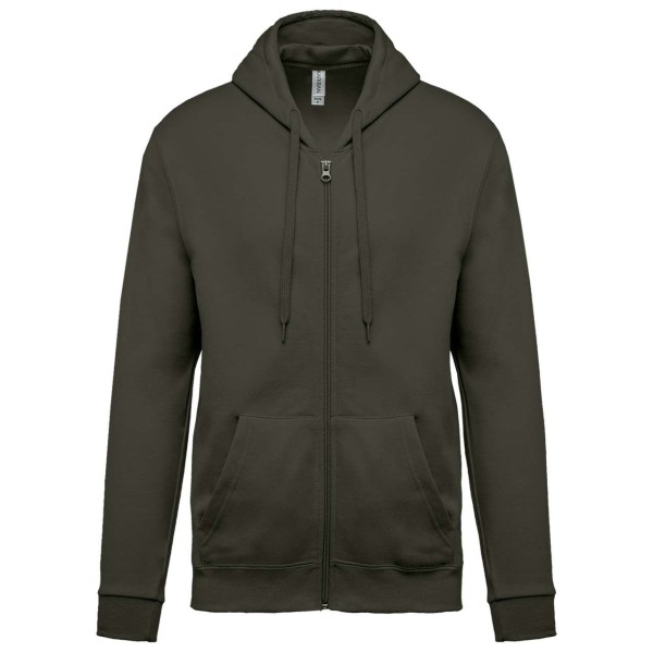 FULL ZIP HOODED SWEATSHIRT Zöld 
