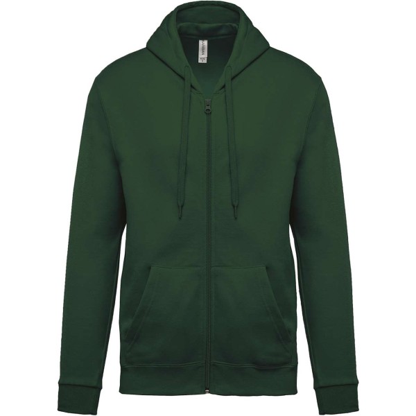FULL ZIP HOODED SWEATSHIRT Zöld 