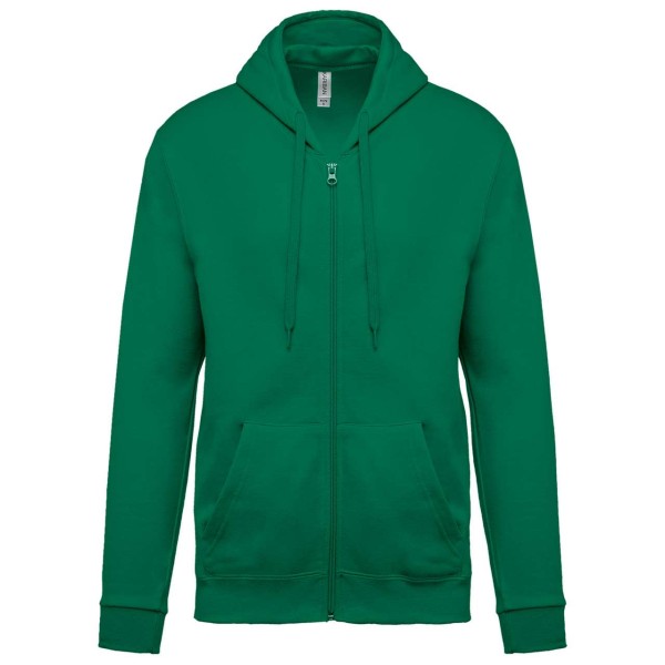 FULL ZIP HOODED SWEATSHIRT Zöld 