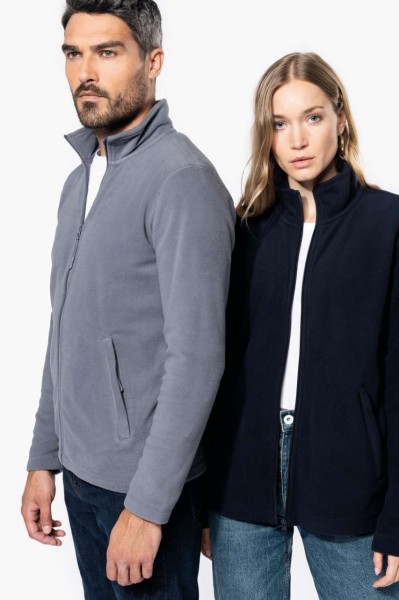 FULL ZIP MICROFLEECE JACKET Kék 