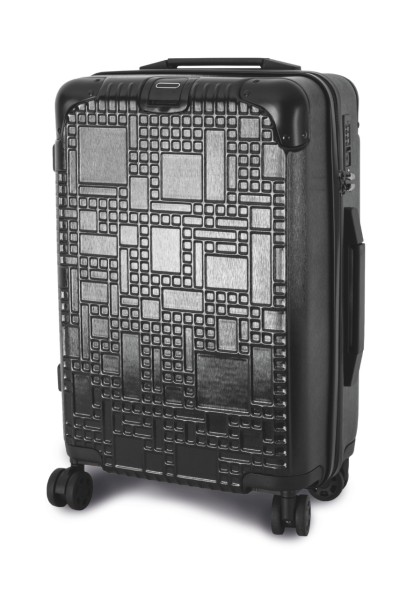 “GEOLINE” CABIN TROLLEY WITH 4MULTIDIRECTIONAL WHEELS Fekete 