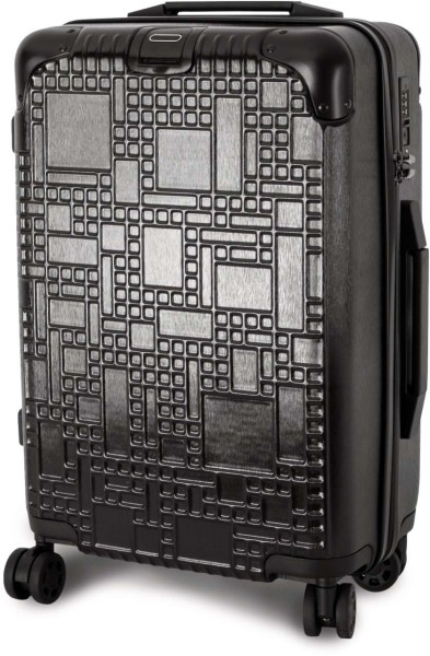 “GEOLINE” CABIN TROLLEY WITH 4MULTIDIRECTIONAL WHEELS Fekete 