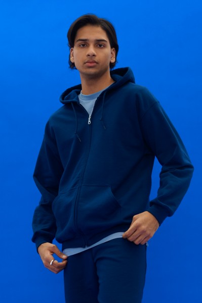 HEAVY BLEND™ ADULT FULL ZIP HOODED SWEATSHIRT Szürke 