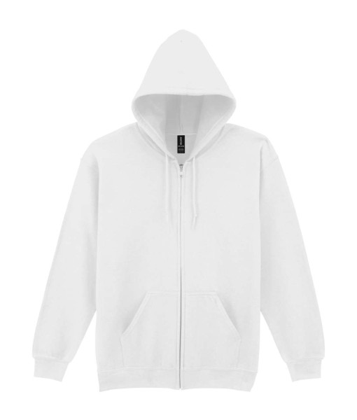 HEAVY BLEND™ ADULT FULL ZIP HOODED SWEATSHIRT Fehér 