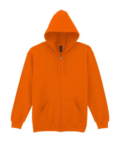 HEAVY BLEND™ ADULT FULL ZIP HOODED SWEATSHIRT Narancssárga 