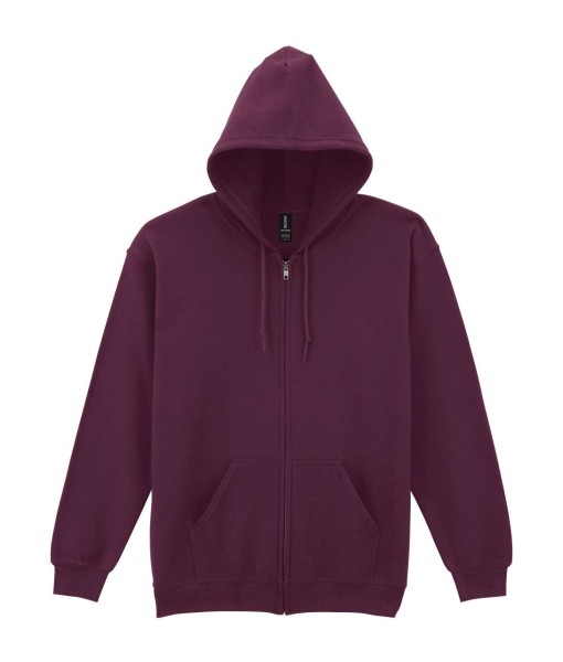 HEAVY BLEND™ ADULT FULL ZIP HOODED SWEATSHIRT Piros 