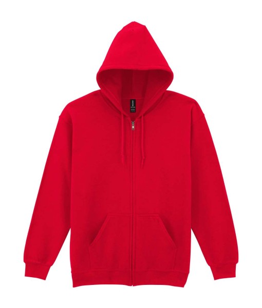 HEAVY BLEND™ ADULT FULL ZIP HOODED SWEATSHIRT Piros 