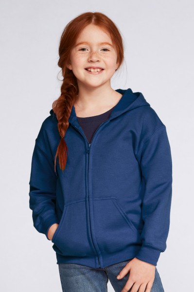 HEAVY BLEND™ YOUTH FULL ZIP HOODED SWEATSHIRT Szürke 