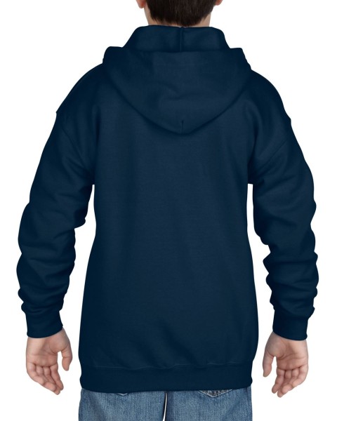 HEAVY BLEND™ YOUTH FULL ZIP HOODED SWEATSHIRT Kék 