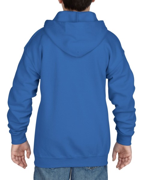 HEAVY BLEND™ YOUTH FULL ZIP HOODED SWEATSHIRT Kék 