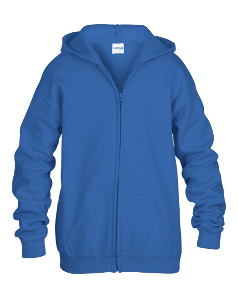HEAVY BLEND™ YOUTH FULL ZIP HOODED SWEATSHIRT Kék 