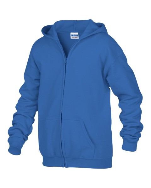 HEAVY BLEND™ YOUTH FULL ZIP HOODED SWEATSHIRT Kék 