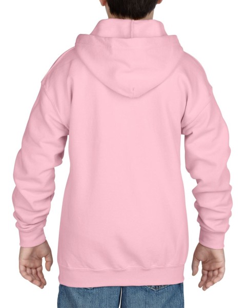 HEAVY BLEND™ YOUTH FULL ZIP HOODED SWEATSHIRT Rózsaszín 
