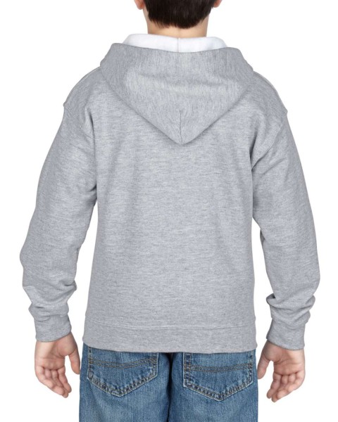 HEAVY BLEND™ YOUTH FULL ZIP HOODED SWEATSHIRT Szürke 