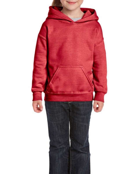 HEAVY BLEND™ YOUTH HOODED SWEATSHIRT Piros 
